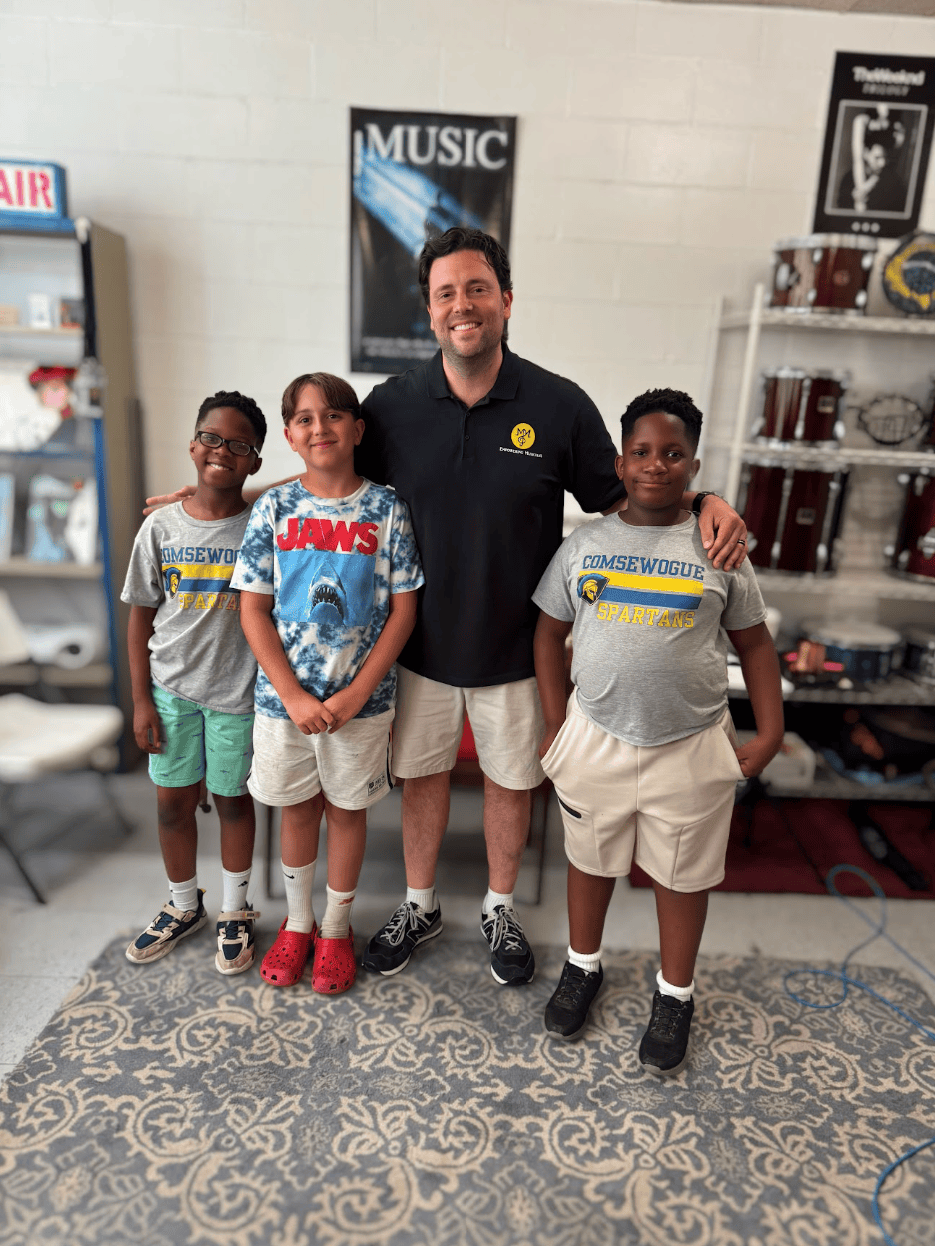 Michael Mingoia teaching a student at his award-winning music school in Patchogue, NY